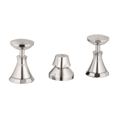 Grohe 24.025.EN0 Kensington Wideset Two Handle Bidet Faucet - Brushed Nickel (Pictured w/Handles -- Not Included)