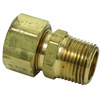 Brasscraft 68-6-8X 3/8-Inch O.D. x 1/2-Inch Male Reducing Adapter, Rough Brass