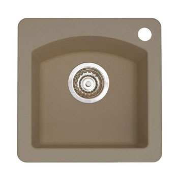 Blanco 441295 Diamond Silgranit II Bar Sink Dual Mount - Truffle