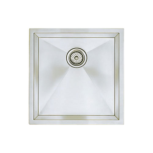 Blanco 516224 Precision 16'' R10 Medium Single Bowl Undermount Kitchen Sink - Satin