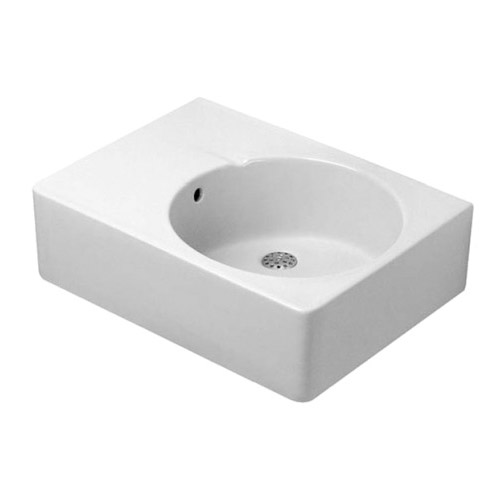 Duravit 0685600011 Scola Washbasin Right Bowl with Overflow - White