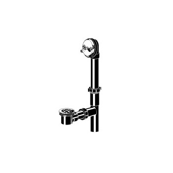 Gerber 41-610 ABS trip lever bath drain, Drain in tee - Chrome