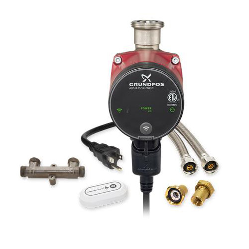 Grundfos 15-55-HWR-D-COMFORT ALPHA Wireless Push Button Activated Recirculation System (99793173)