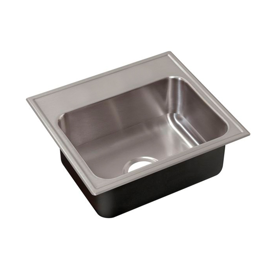 Just Manufacturing SL-2019-A-GR-0 Stylist Group A Single Bowl 18 Gauge Drop In Sink - Stainless Steel