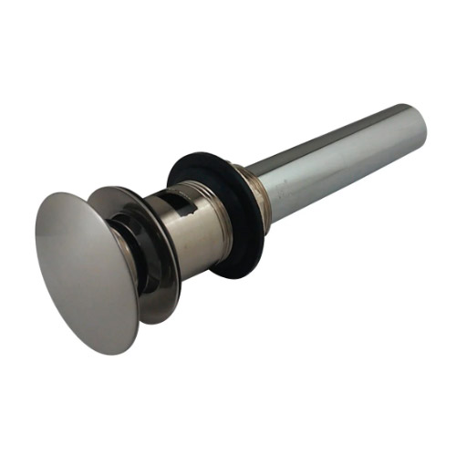 Kingston Brass EV6008 Push Pop-Up Drain with Overflow Hole - Brushed Nickel