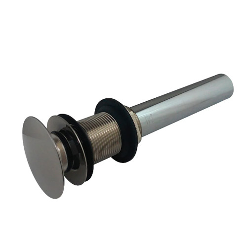 Kingston Brass EV7008 Push Pop-Up Drain without Overflow Hole - Brushed Nickel