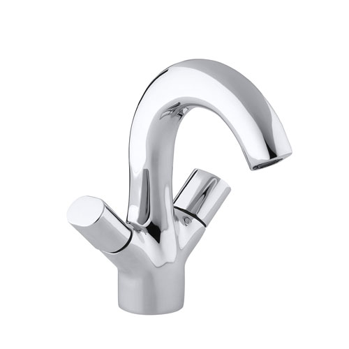 Kohler K-10085-9-CP Oblo Two-Handle Monoblock Lavatory Faucet - Polished Chrome