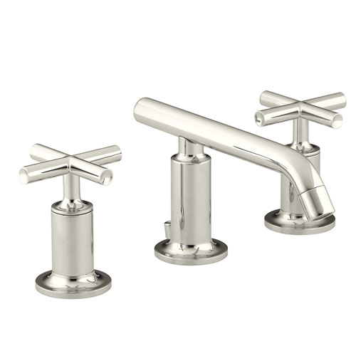 Kohler K-14410-3-SN Purist Widespread Lavatory Faucet - Polished Nickel