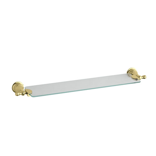 Kohler K-16143-PB Revival Glass Shelf - Polished Brass