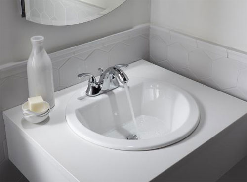 Kohler K-2714-1-0 Bryant Round Self-Rimming Lavatory with Center Hole - White