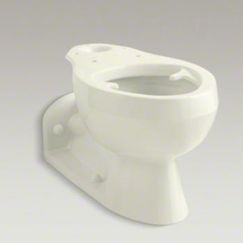 Kohler K-4327-96 Barrington Elongated Bowl with Pressure Lite Flushing Technology, Less Seat - Biscuit