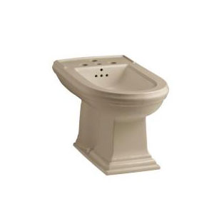 Kohler K-4886-33 Memoirs Vertical Spray Bidet with 4 Faucet Holes - Mexican Sand