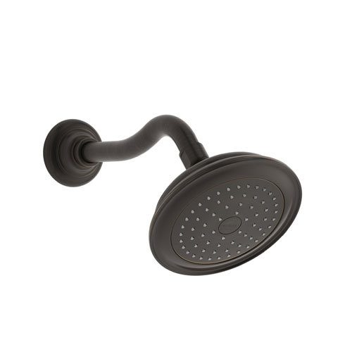 Kohler K-72773-2BZ Artifacts 2.5 gpm Single Function Showerhead with Katalyst Air Induction Spray - Oil Rubbed Bronze