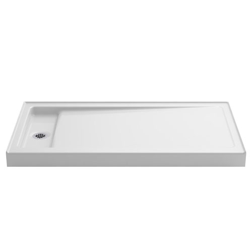 Kohler K-9163-0 Bellwether 60 in x 32 in Single Threshold Shower Base with Left Center Drain - White