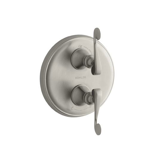 Kohler K-T16176-4-BN Revival Two Handle Thermostatic Valve Trim Kit - Brushed Nickel