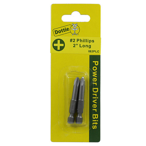 L.H. Dottie IB2PLC Carded 2 Piece 2 x 2 in Phillips Power Bit