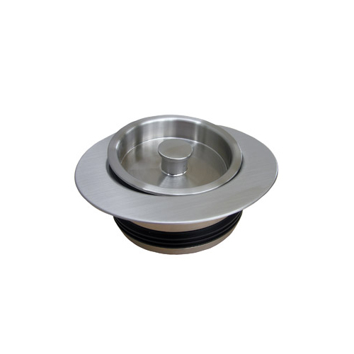 Lasco 03-1075SN Universal Disposal Stopper And Flange - Satin Nickel