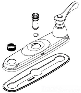 Moen 123342 Kitchen Deck Gasket