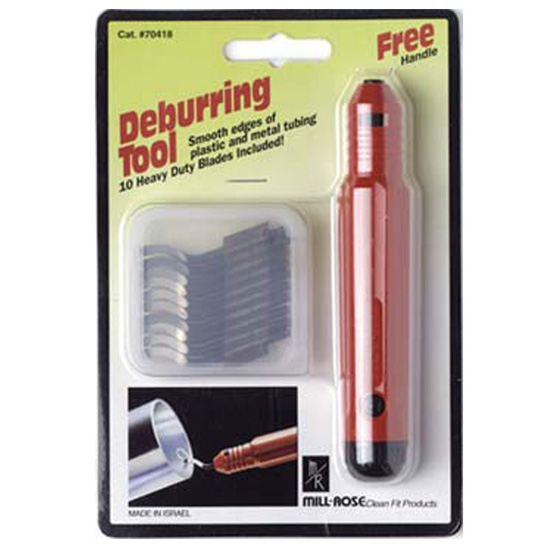 Millrose 70418 Carded Deburring Tool with 10 Blades