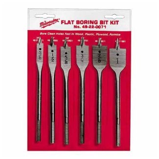 Milwaukee 49-22-0071 Flat Boring Bit Kit