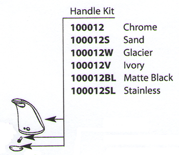 Moen 100012SL Extensa Replacement Handle Kit Stainless