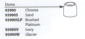 Moen 93990W Chateau Replacement Dome Glacier