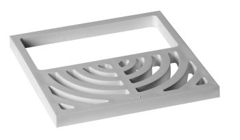 Oatey 42751 Half Top Grate - White