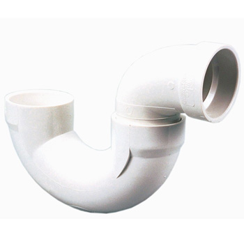 Mueller Industries 4885 2 in Hub PVC DWV Pipe Fitting Trap