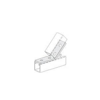 PHD 5345 45 degrees 4-Hole Open Angle Connector - Electro Glavanized