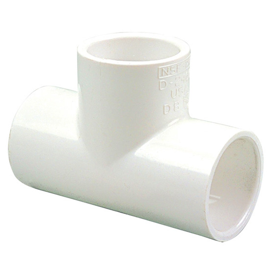 1-1/2 inch x 1-1/2 inch x 3/4 inch Tee Slip x Slip x Slip - PVC Schedule 40