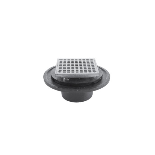 Pasco 60205SQBN 2 in Shower and Floor Drain Square - Brush Nickel