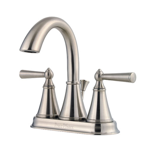 Pfister LG48-GL0K Saxton Lavatory Centerset Faucet - Brushed Nickel