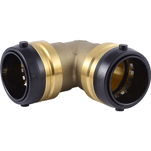 SharkBite UXL0241 1-1/2 in. x 1-1/2 in. Brass Push Elbow (Lead Free)