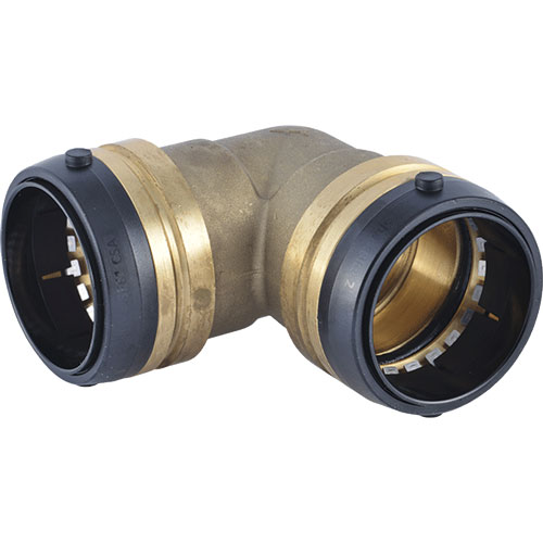 SharkBite UXL0254 2 in. x 2 in. Brass Push Elbow (Lead Free)