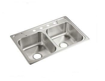 Sterling Plumbing 14707-4-NA Middleton Double Basin Kitchen Sink 33