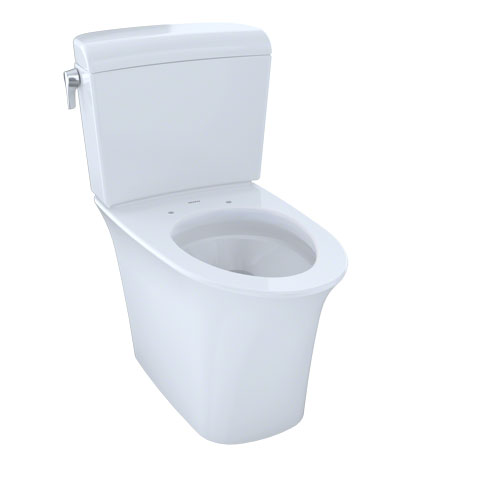 Toto CST484CEMFG#01 Maris Two-Piece Elongated Dual-Max Dual Flush 1.28 and 0.9 GPF Universal Height Skirted Toilet with CeFiONtect - Colonial White
