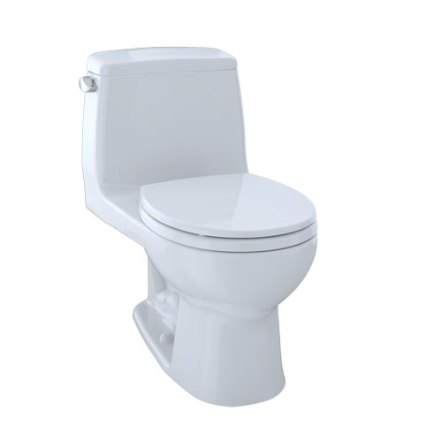 Toto MS853113E#01 Eco UltraMax One-Piece Round Bowl 1.28 GPF Toilet - Cotton White