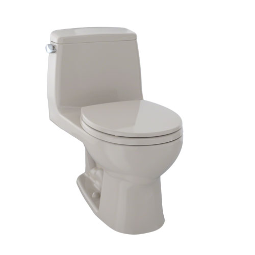 Toto MS853113S#03 Ultramax One Piece Round Front Toilet with Soft Close Seat - Bone