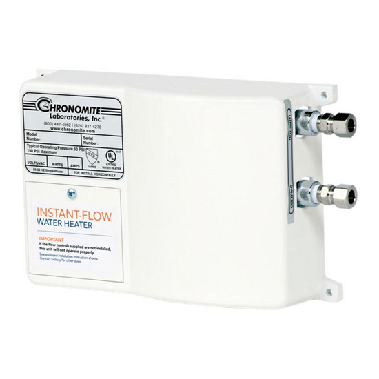 Chronomite SR-20L/120 HTR 120-Volt 20-Amp SR Series Instant-Flow Low Flow Tankless Water Heater