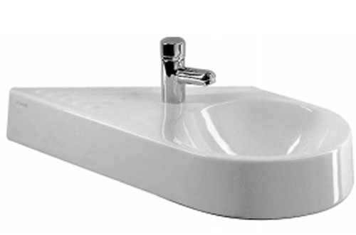 Duravit 076565-00-00 Architec Series Handrinse Basin-Right Side Bowl - White
