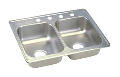 Elkay D225193 Dayton Double Bowl Kitchen Sink - Stainless Steel