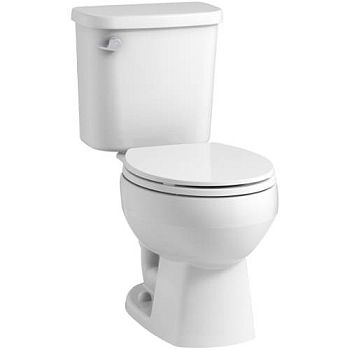 Sterling Plumbing 403080-0 Windham Two Piece 1.28 GPF Round Toilet with Pro Force Technology - White