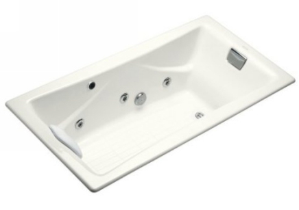 Kohler K-865-N1-0 Tea-For-Two 6' Whirlpool - White