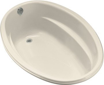 Kohler K-1147-47 Proflex 5 Foot Drop In Soaking Tub with Reversible Drain - Almond