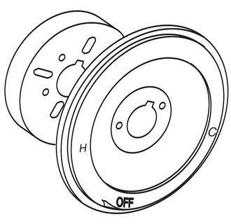 Moen 94986 Escutcheon Traditional Posi-Temp 1 Handle Tub/Shower - Chrome